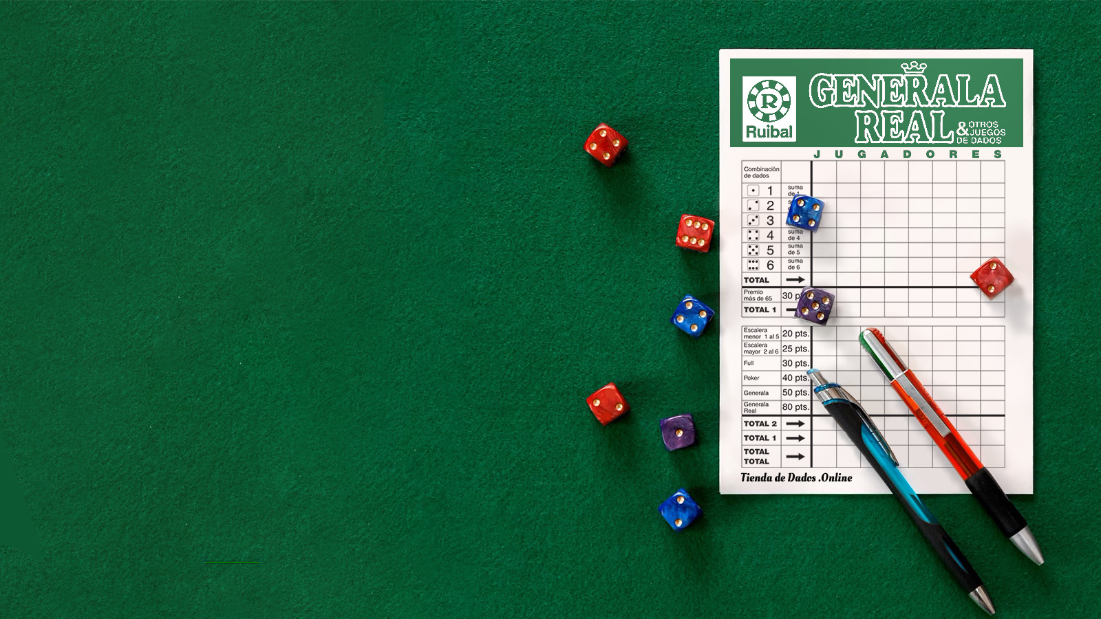 generala juego dados banner