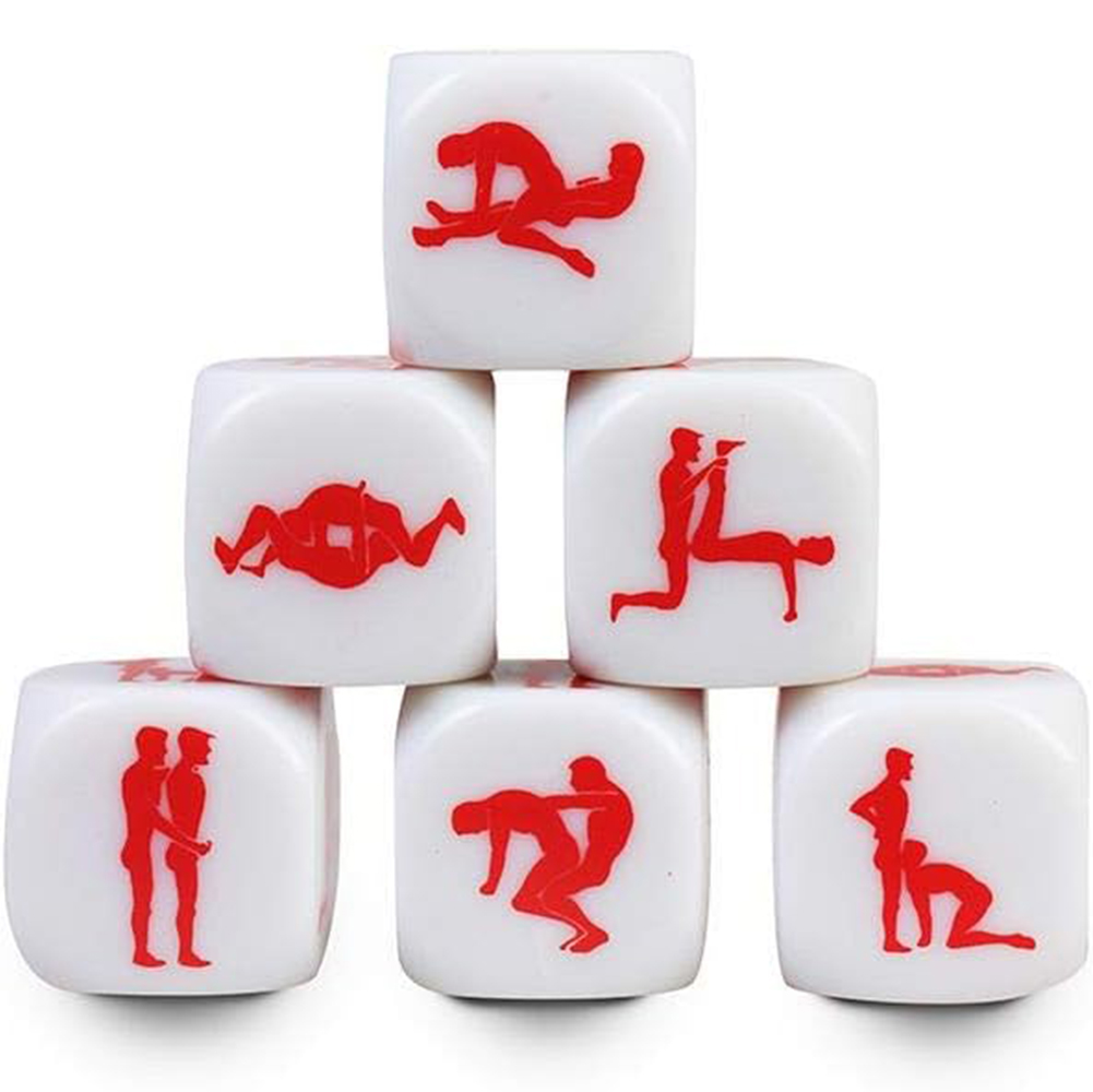 Pack de 6 dados de poses sexuales