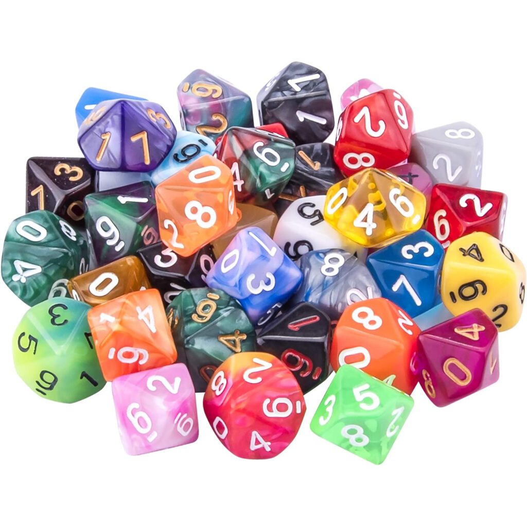 Set de 35 Dados D10