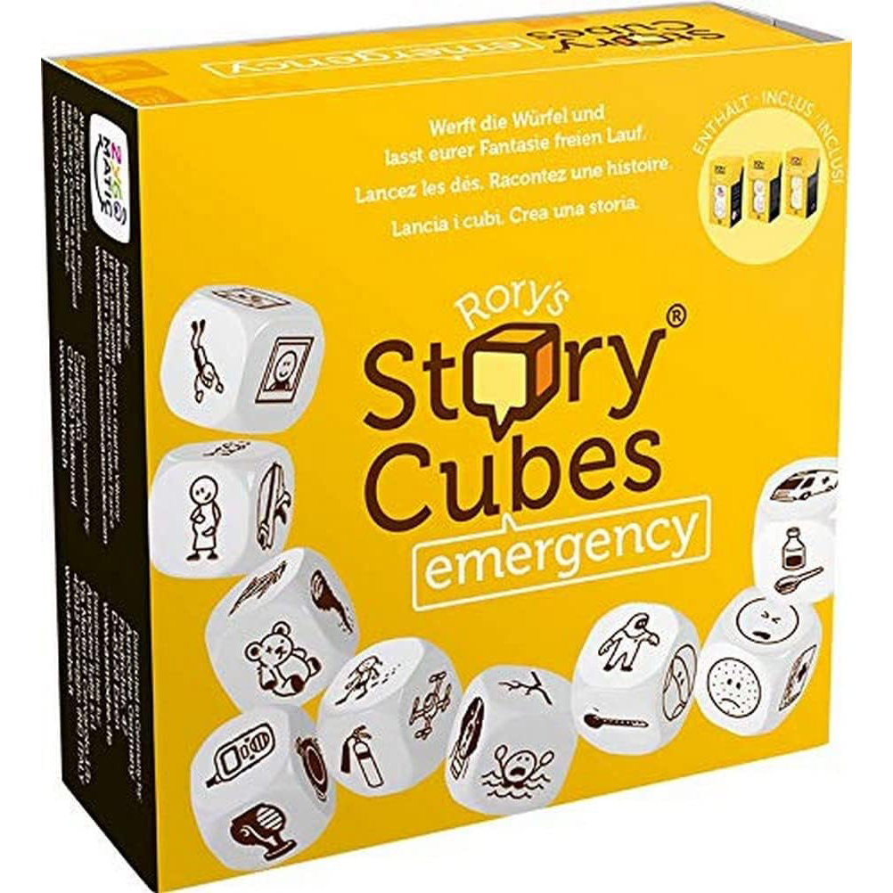 Story Cubes Emergéncia - Juego familiar de 9 Dados Cuenta Historias