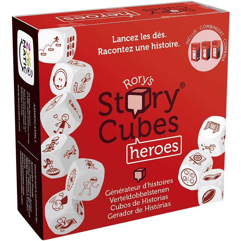 Story Cubes Heroes - Juego familiar de 9 Dados Cuenta Historias